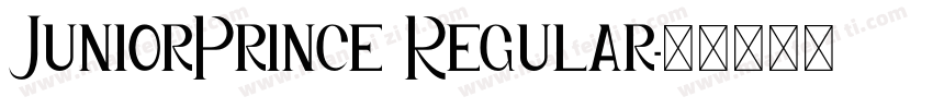 JuniorPrince Regular字体转换